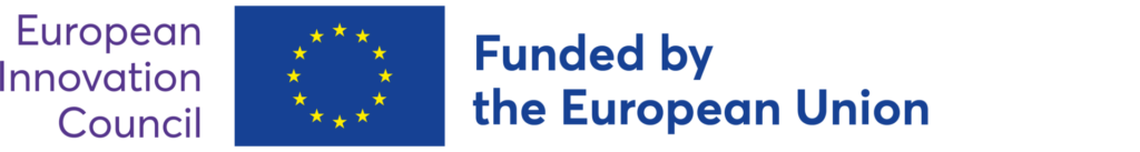 European Innovation Council funding acknowledgement graphic. This project was funded by the EU via the European Innovation Council.