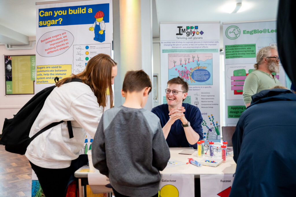 Researchers engaging the public at Be Curious